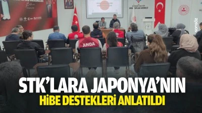 STK&rsquo;lara Japonya&rsquo;nın hibe destekleri anlatıldı