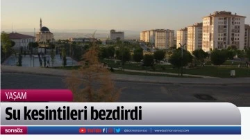 Su kesintileri bezdirdi