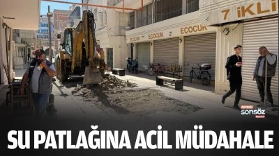 Su patlağına acil m&uuml;dahale