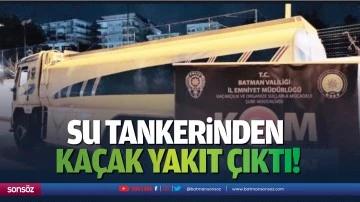 Su tankerinden ka&ccedil;ak yakıt &ccedil;ıktı!