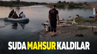 Suda mahsur kaldılar