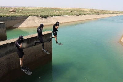 Sulama kanalında akıntıya kapılan &ccedil;ocuğu arama &ccedil;alışmasına ara verildi
