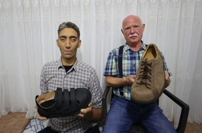Sultan K&ouml;sen, 60 numara yeni ayakkabılarıyla d&uuml;nyayı gezecek