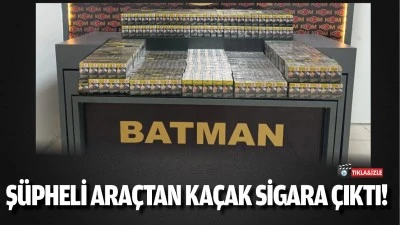 Ş&uuml;pheli ara&ccedil;tan ka&ccedil;ak sigara &ccedil;ıktı!