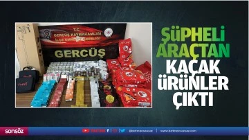Ş&uuml;pheli ara&ccedil;tan ka&ccedil;ak &uuml;r&uuml;nler &ccedil;ıktı