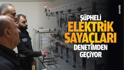 Ş&uuml;pheli elektrik saya&ccedil;ları denetimden ge&ccedil;iyor