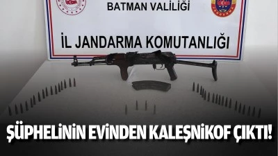 Ş&uuml;phelinin evinden kaleşnikof &ccedil;ıktı!
