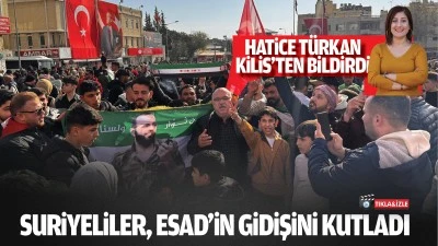 Suriyeliler, Esad&rsquo;in gidişini kutladı