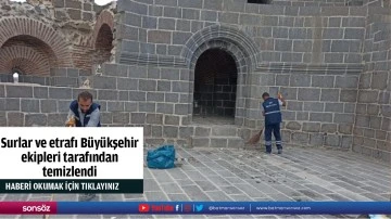Surlar ve etrafı B&uuml;y&uuml;kşehir ekipleri tarafından temizlendi
