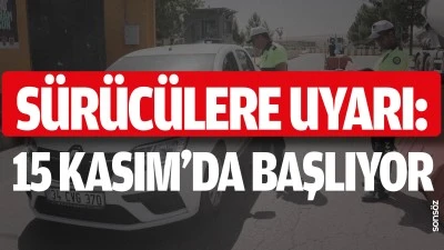 S&uuml;r&uuml;c&uuml;lere uyarı