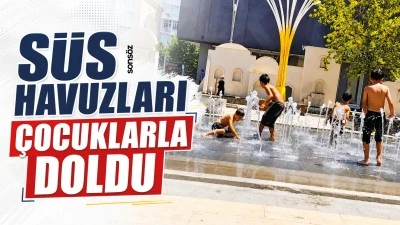 S&uuml;s havuzları &ccedil;ocuklarla doldu