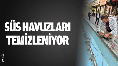 S&uuml;s havuzları temizleniyor