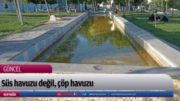 S&uuml;s havuzu değil, &ccedil;&ouml;p havuzu