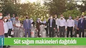 S&Uuml;T SAĞIM MAKİNELERİ DAĞITILDI