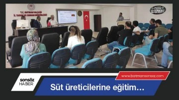 S&uuml;t &uuml;reticilerine eğitim&hellip;