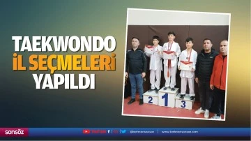 Taekwondo il se&ccedil;meleri yapıldı