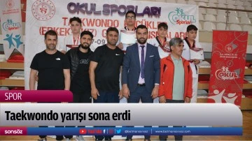 Taekwondo yarışı sona erdi