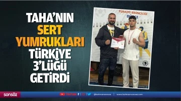 Taha&rsquo;nın sert yumrukları, T&uuml;rkiye 3&rsquo;l&uuml;ğ&uuml; getirdi