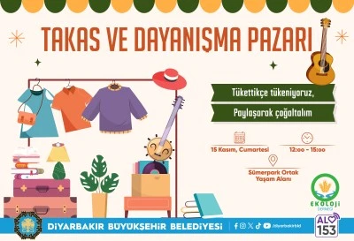 &lsquo;Takas Pazarı&rsquo; etkinliği d&uuml;zenlenecek