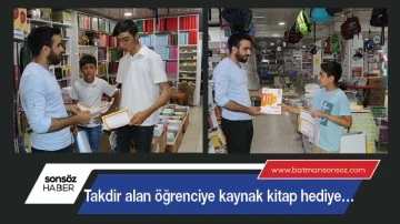 Takdir alan &ouml;ğrenciye kaynak kitap hediye&hellip;