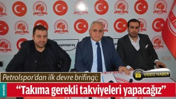 &ldquo;TAKIMA GEREKLİ TAKVİYELERİ YAPACAĞIZ&rdquo;