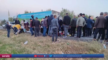 Takla atan otomobildeki 6 kişi yaralandı