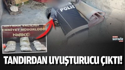 Tandırdan uyuşturucu &ccedil;ıktı!