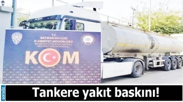 Tankere yakıt baskını!