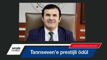 Tanrıseven&rsquo;e prestijli &ouml;d&uuml;l