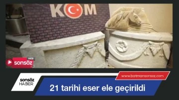 Tarihi eser ele ge&ccedil;irildi
