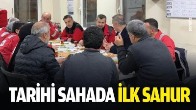 Tarihi sahada ilk sahur