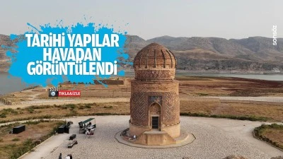 Tarihi yapılar havadan g&ouml;r&uuml;nt&uuml;lendi
