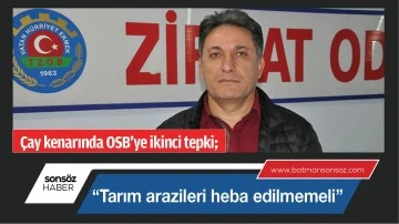  &ldquo;Tarım arazileri heba edilmemeli&rdquo;