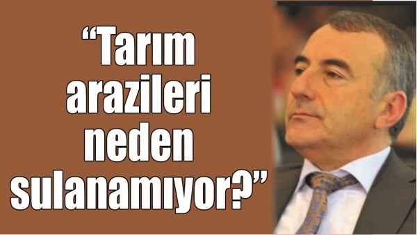 &ldquo;TARIM ARAZİLERİ NEDEN SULANAMIYOR?&rdquo;
