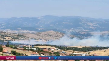 Tarım arazisinde &ccedil;ıkan yangın kontrol altına alındı
