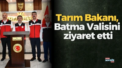 Tarım Bakanı, Batman Valisini ziyaret etti