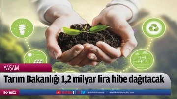 Tarım Bakanlığı 1,2 milyar lira hibe dağıtacak