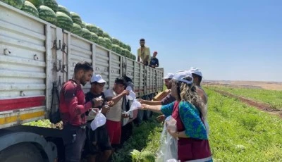 Tarım emek&ccedil;ilerine dayanışma ziyareti