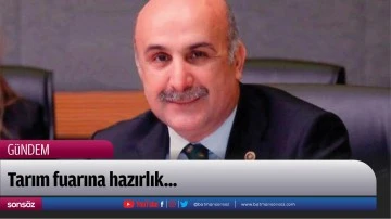 Tarım fuarına hazırlık...