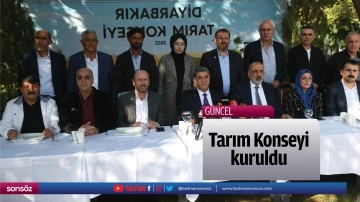 Tarım Konseyi kuruldu