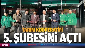 Tarım Kooperatifi, 5. şubesini a&ccedil;tı