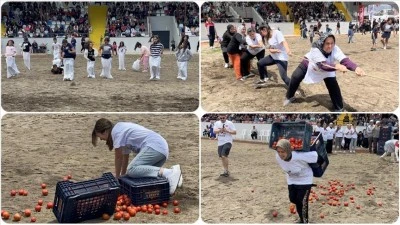 Tarım ve Seracılık Festivali'nde kadınlar kıyasıya yarıştı