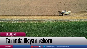 Tarımda ilk yarı rekoru