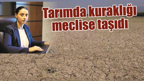 TARIMDA KURAKLIĞI MECLİSE TAŞIDI