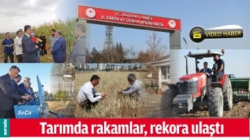 TARIMDA RAKAMLAR, REKORA ULAŞTI