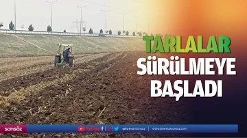 Tarlalar s&uuml;r&uuml;lmeye başladı