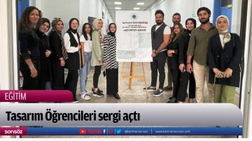 Tasarım &Ouml;ğrencileri sergi a&ccedil;tı