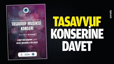 Tasavvuf konserine davet