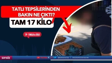Tatlı tepsilerinden bakın ne &ccedil;ıktı?