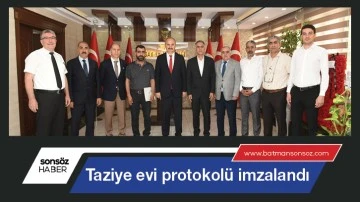 Taziye evi protokol&uuml; imzalandı